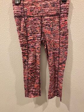 lululemon athletica Pink & Coral Abstract Print Leggings